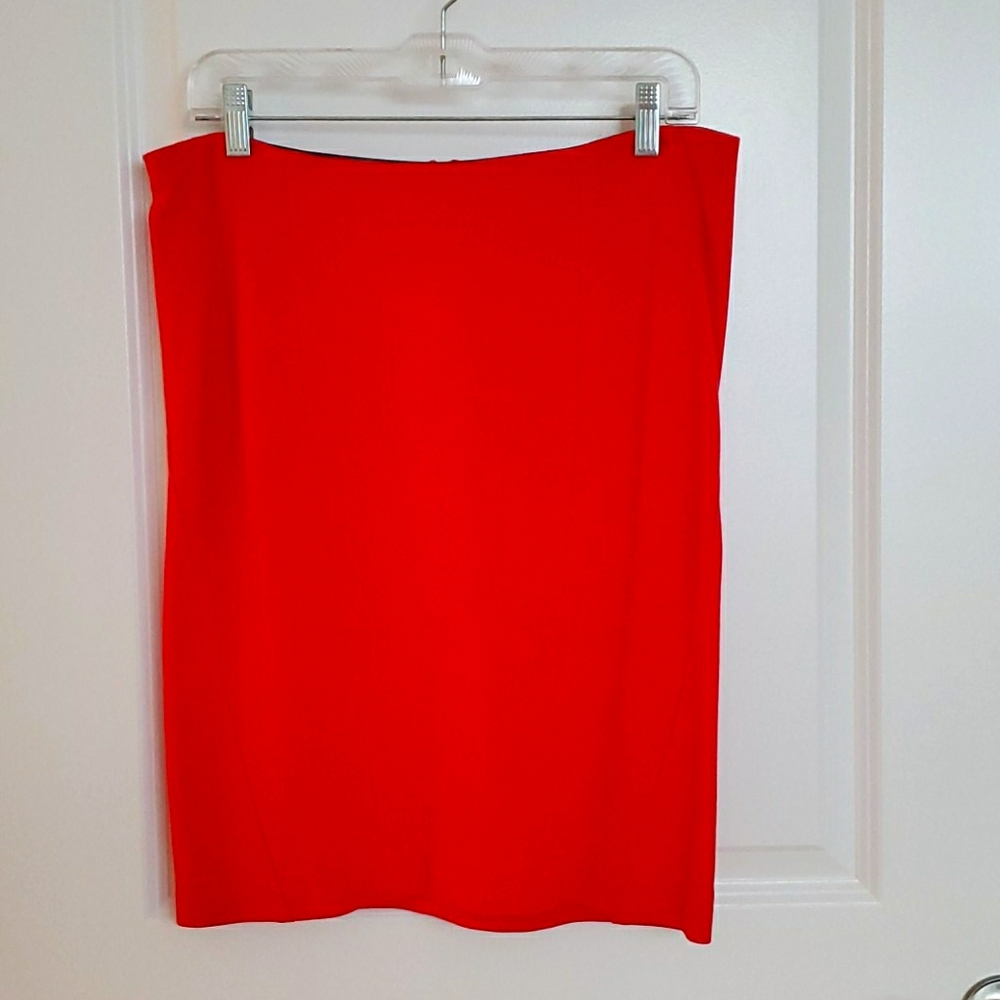 Fun orange knit skirt